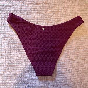 Victoria's Secret Textured Plum Bikini Bottom